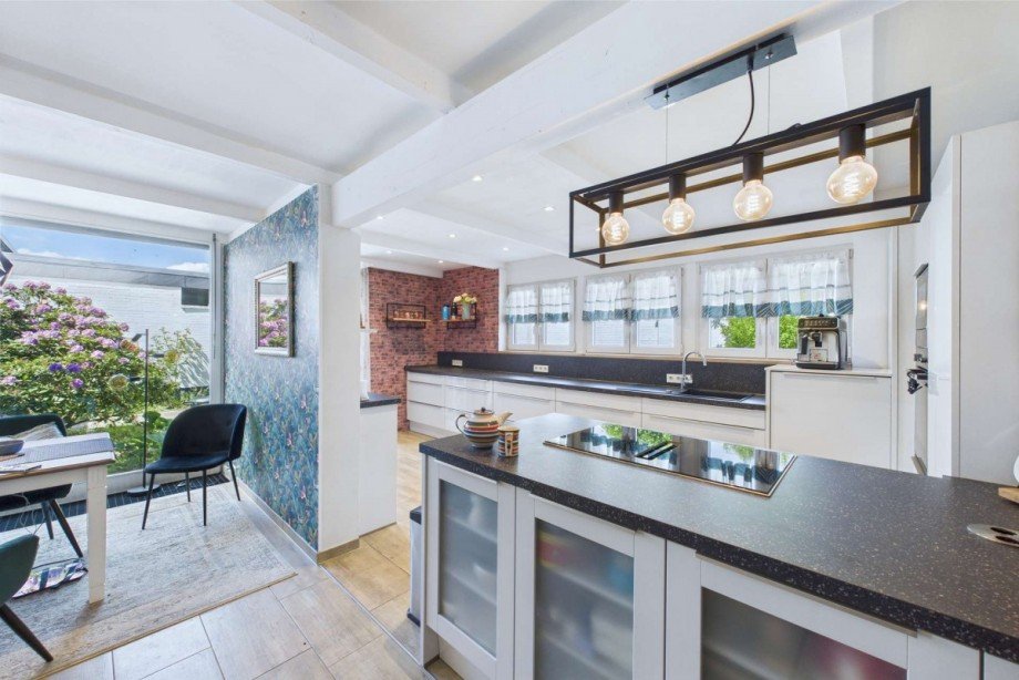 Blick zu offenen K�che Bungalow Wolfsburg