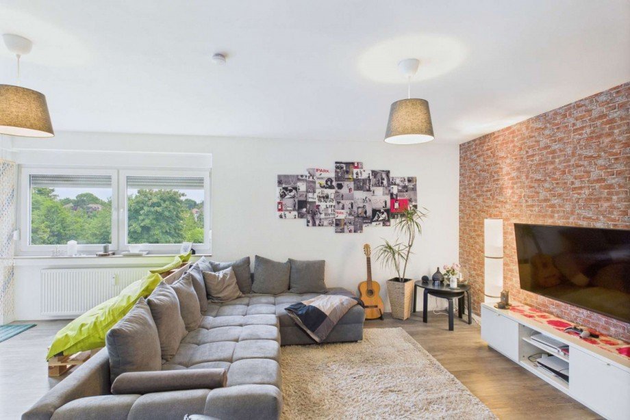 Wohnzimmer-Teilansicht Etagenwohnung Wolfsburg