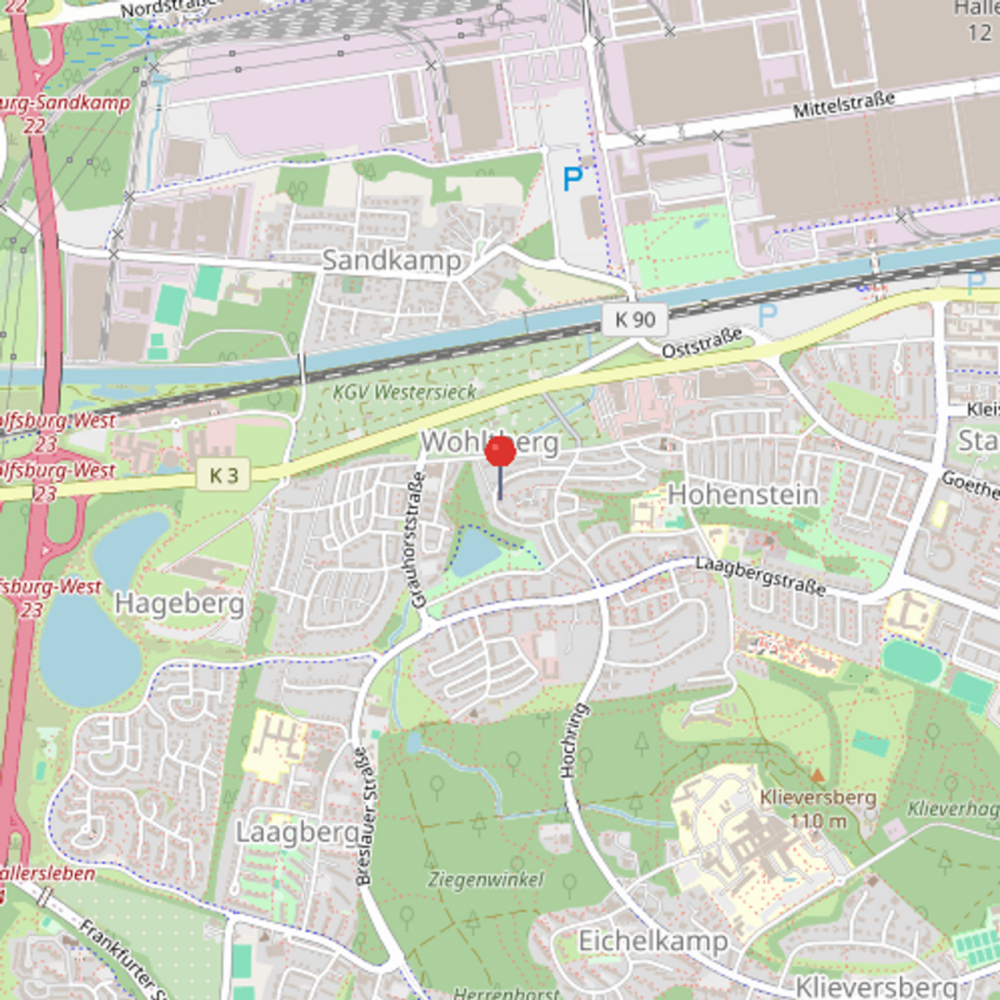 Wohnumfeld Etagenwohnung Wolfsburg
