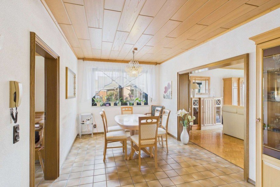 Essplatz vor dem Wohnzimmer Einfamilienhaus Wolfsburg-Ehmen