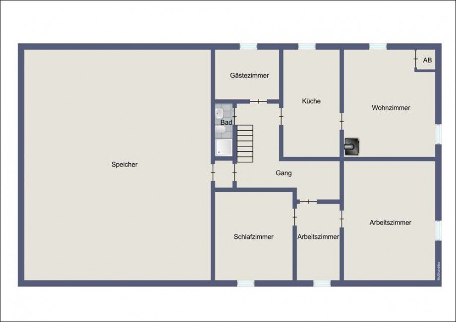 Dachgeschoss Einfamilienhaus Wolfsburg / Heiligendorf