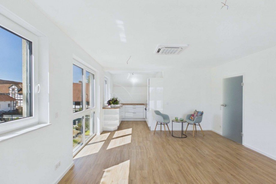 Blick zur K�che Maisonettewohnung Wolfsburg