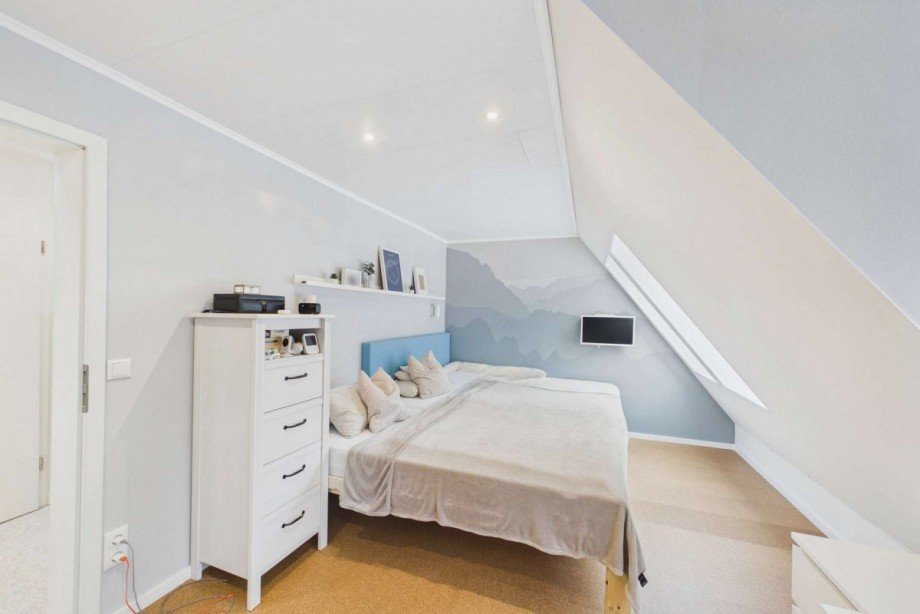 Schlafzimmer im Obergeschoss Doppelhaush�lfte Wolfsburg