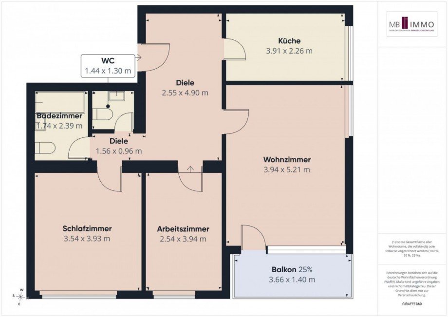 Grundriss Wohnung Etagenwohnung Wolfsburg