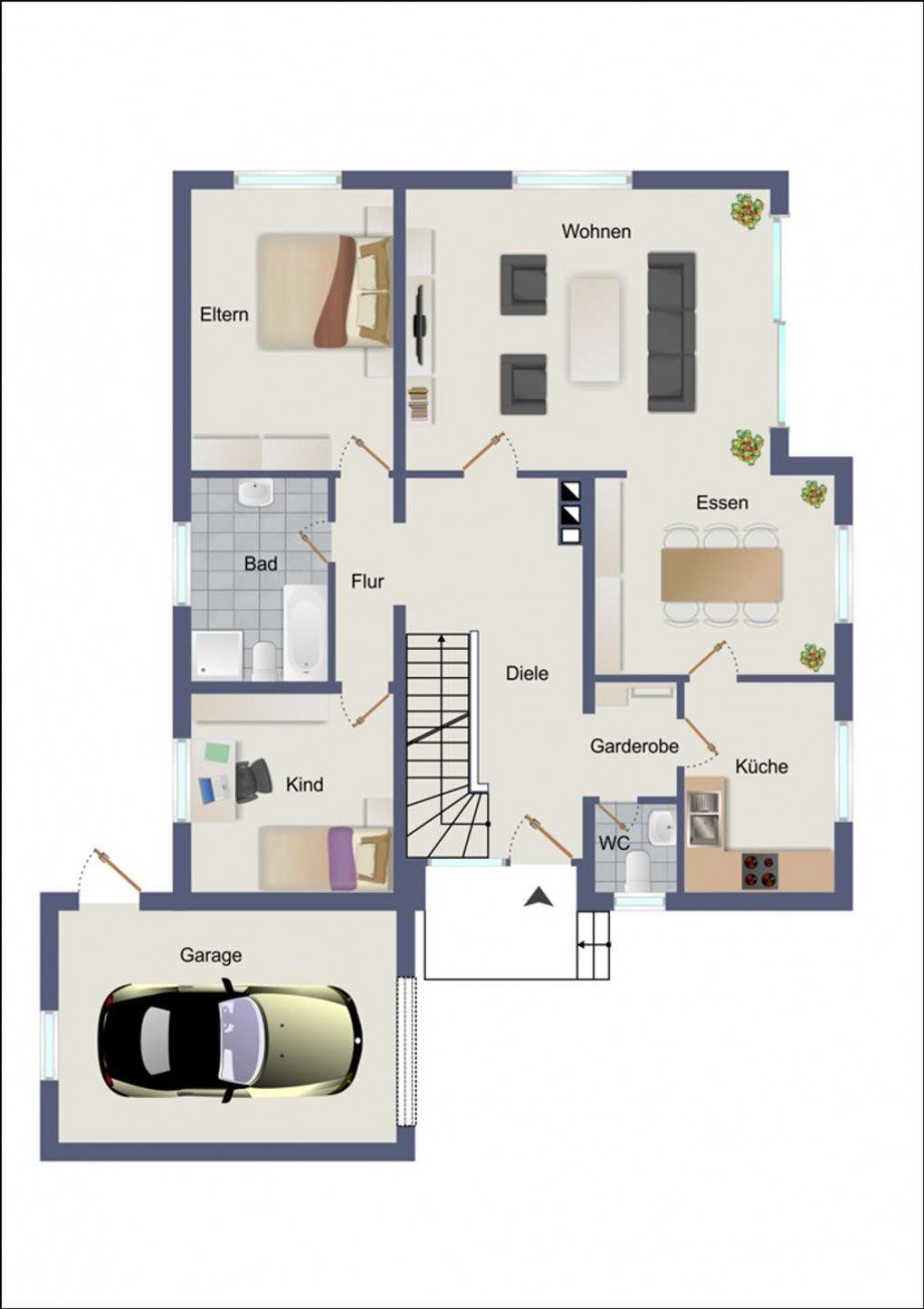 Erdgeschoss Einfamilienhaus Vechelde