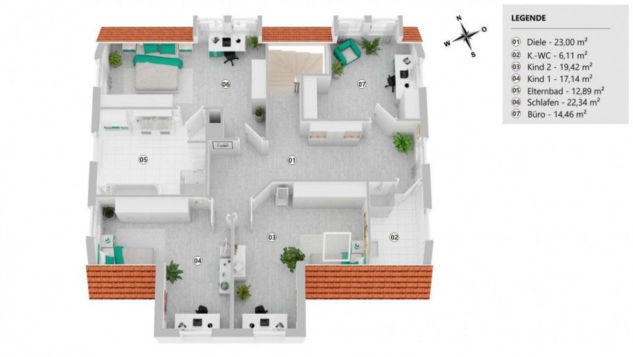 Obergeschoss Einfamilienhaus Wolfsburg