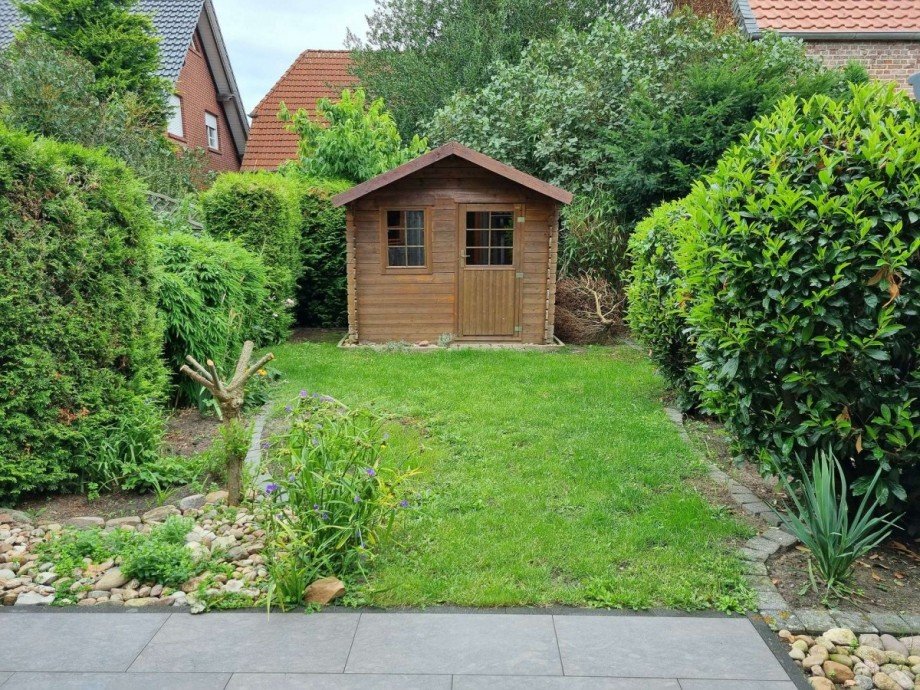 Gartenhaen, Blick von der Terrasse Reihenmittelhaus Oslo�