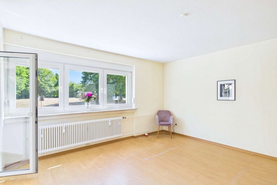 Wohnzimmer Fensterfront Wohnung Wolfsburg