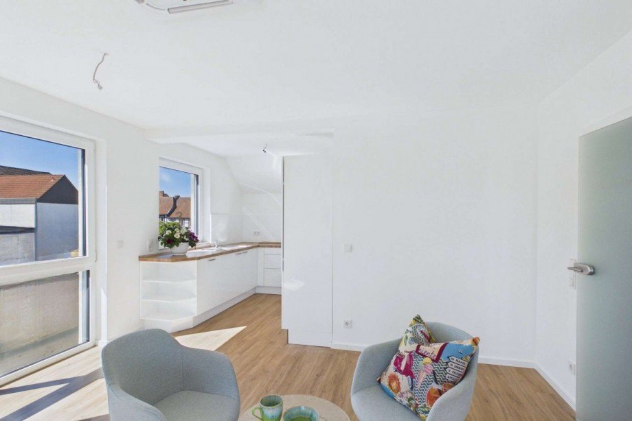 Blick zur K�che Maisonettewohnung Wolfsburg