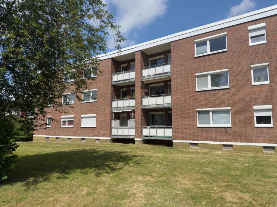 hintere Ansicht Etagenwohnung Wolfsburg