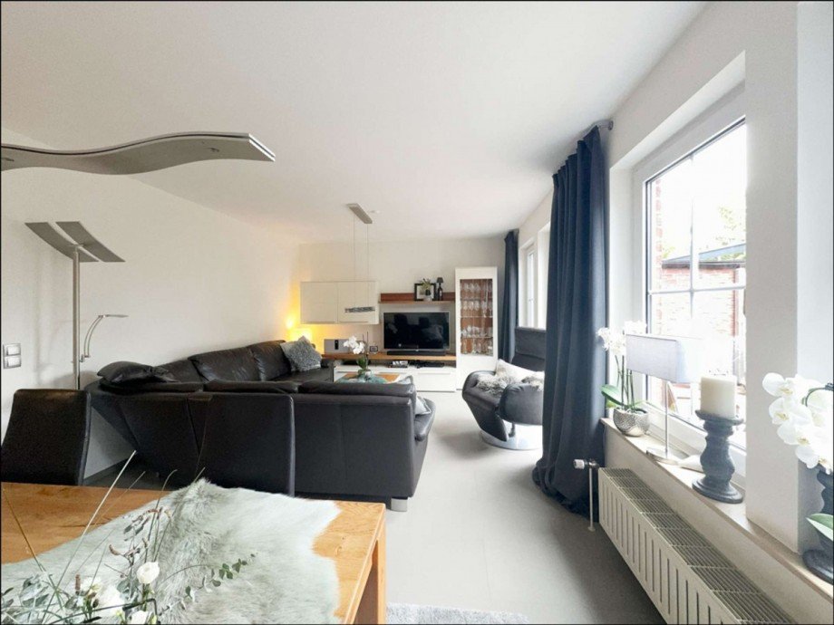 Blick ins Wohnzimmer Reihenmittelhaus Wolfsburg