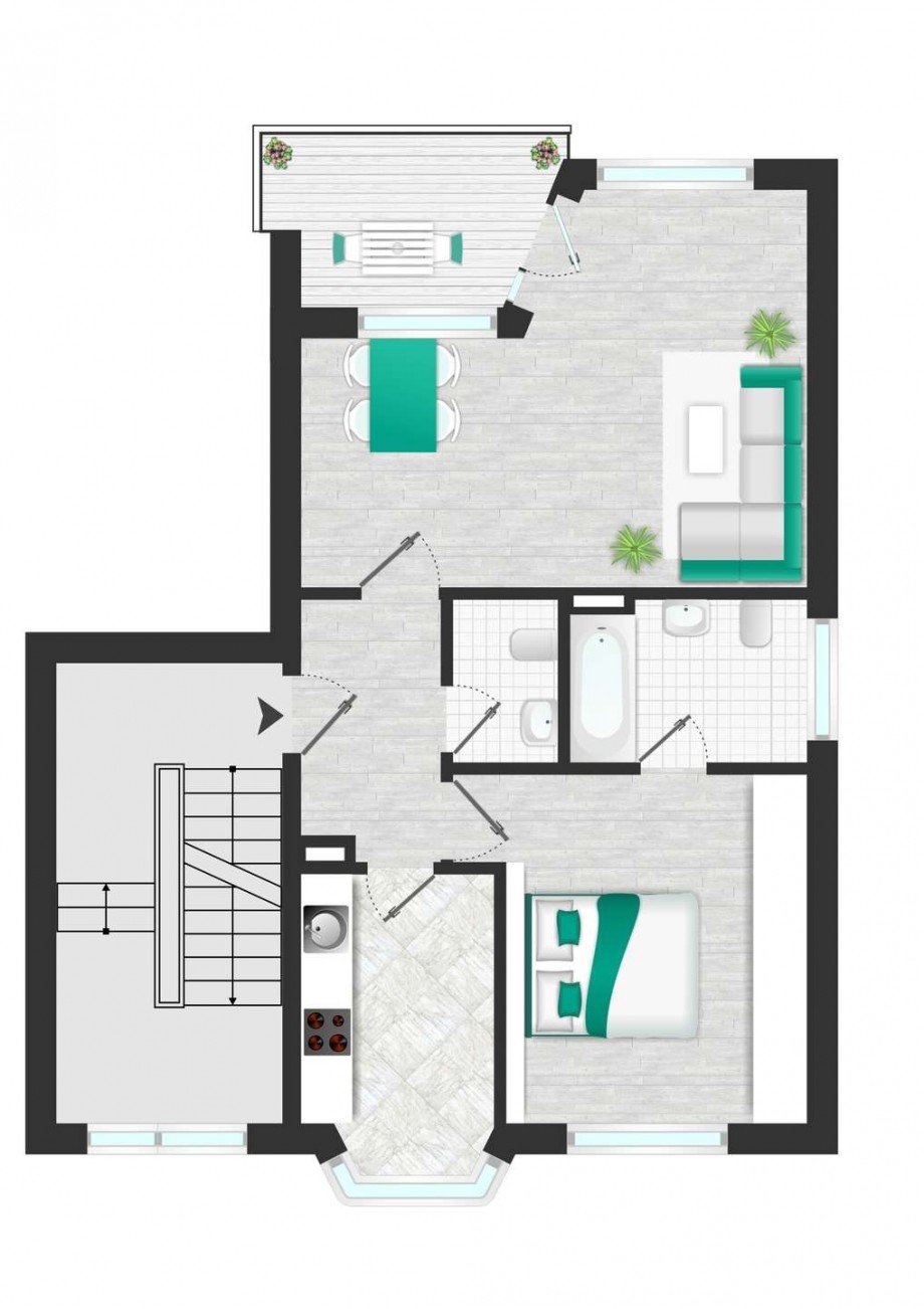 Wohnungsgrundriss Etagenwohnung Wolfsburg-Fallersleben