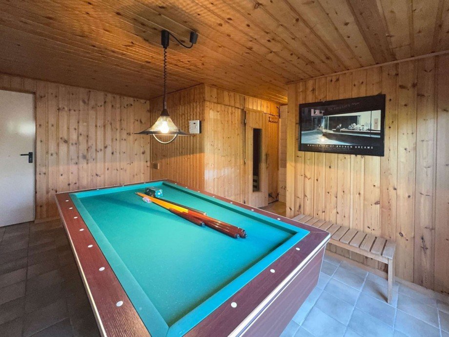 Billard- und Saunabereich Einfamilienhaus Parsau