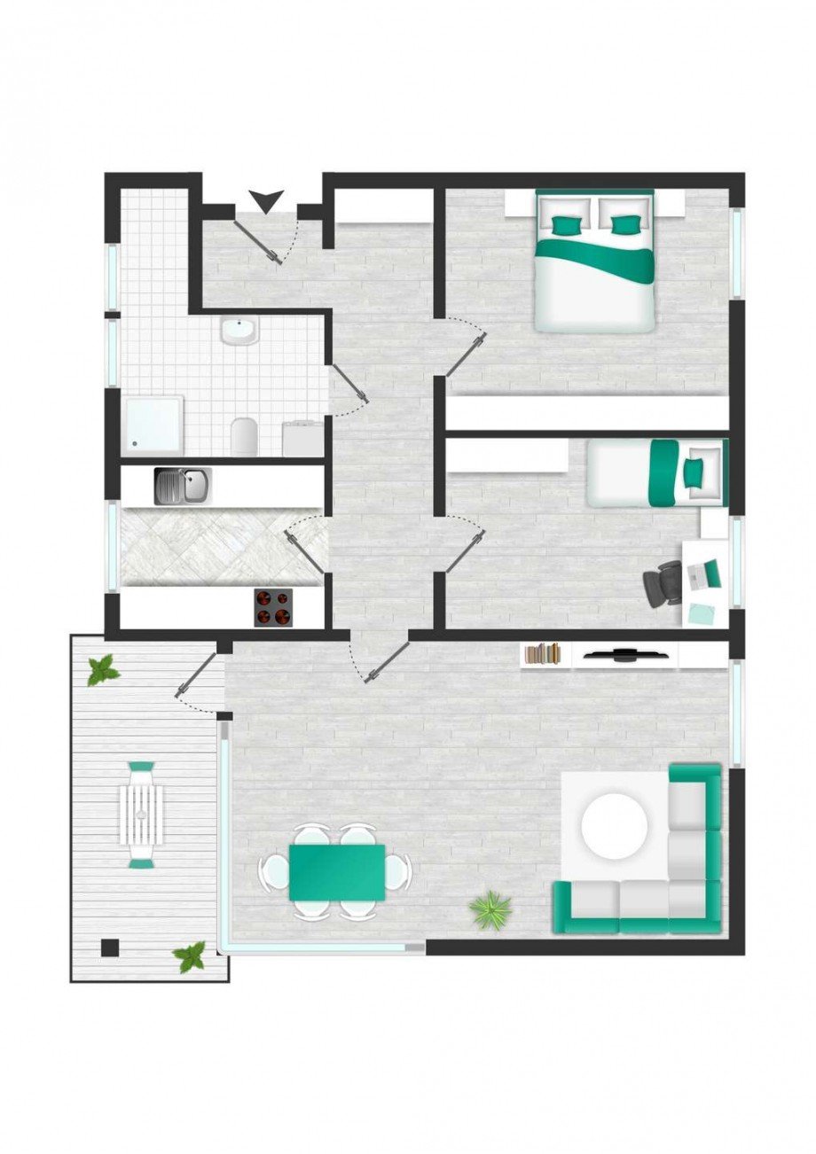 Grundriss-Wohnung Wohnung Wolfsburg