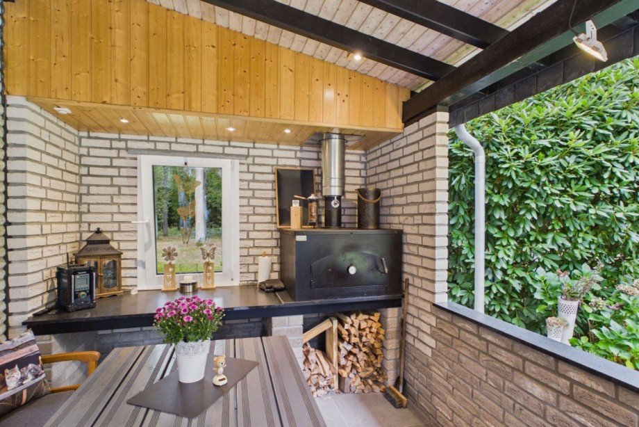 Terrasse mit Backofen Haus Barwedel