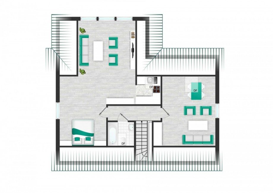 Grundriss-Dachgeschoss-1 Einfamilienhaus Wolfsburg