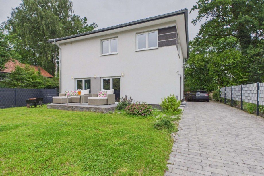 Blick zur Terrasse Einfamilienhaus Wolfsburg / Ehmen