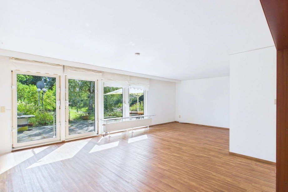 Wohnzimmer mit Blick in den Garten Haus Danndorf