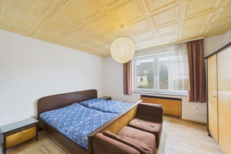 Schlafzimmer im Obergeshcoss Reihenmittelhaus Wolfsburg