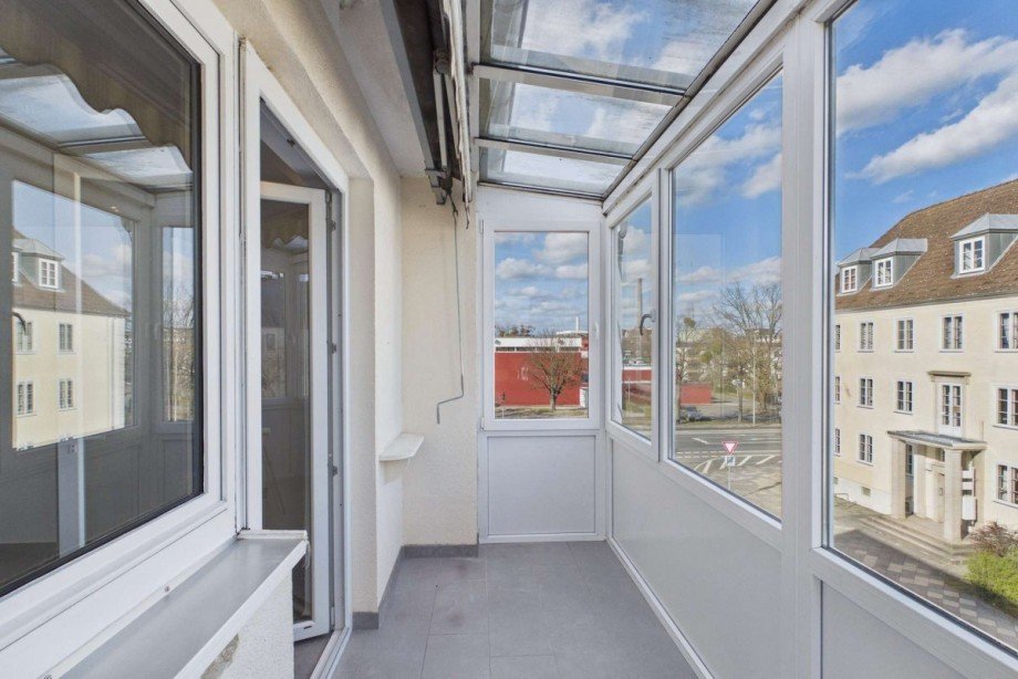 Verglaster Balkon Etagenwohnung Wolfsburg