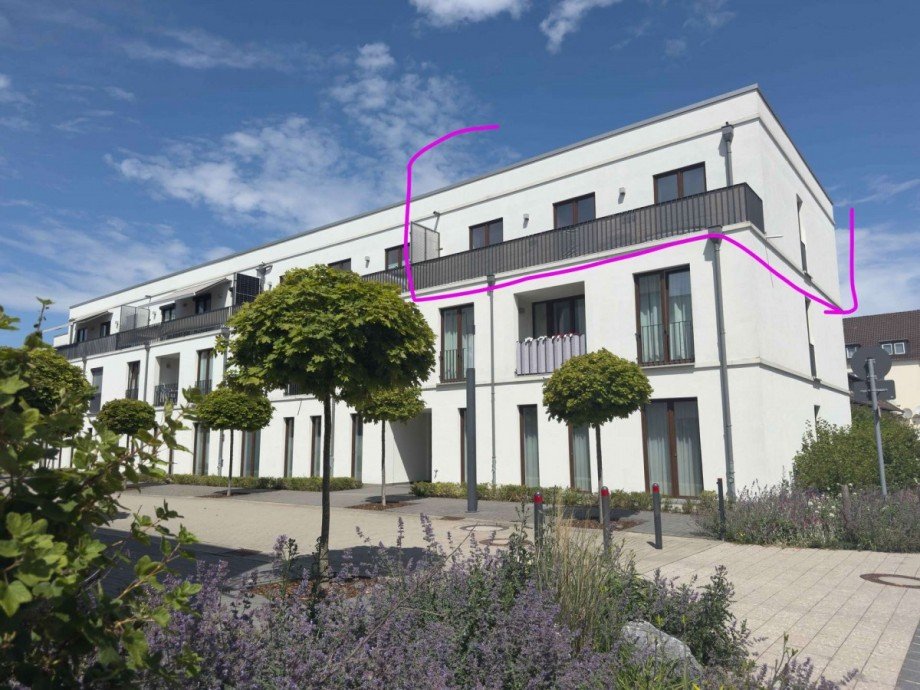 Blick zur Wohnung Etagenwohnung Wolfsburg