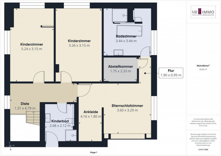 Obergeschoss Einfamilienhaus Wolfsburg / Ehmen