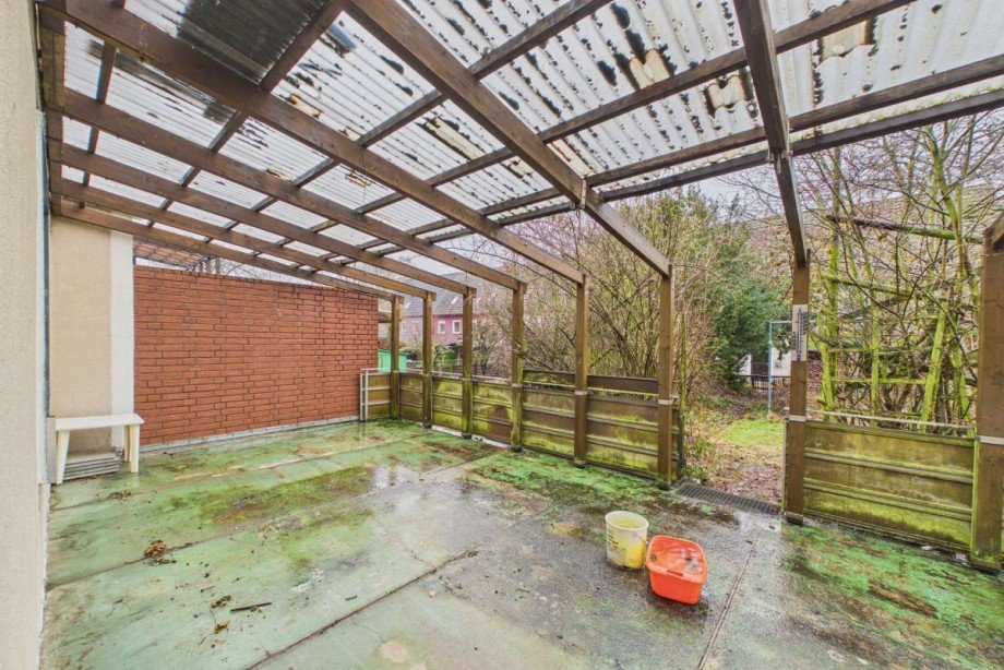 Terrasse mit Blick in den Garten Reihenmittelhaus Wolfsburg