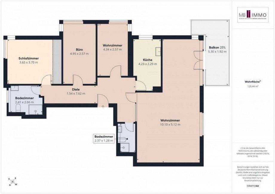 Wohnungsgrundriss Etagenwohnung Wolfsburg
