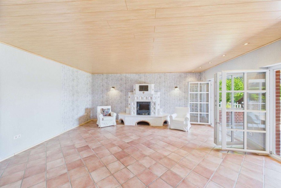 Kaminzimmer, Blick vom Wohnzimmer Einfamilienhaus Wolfsburg