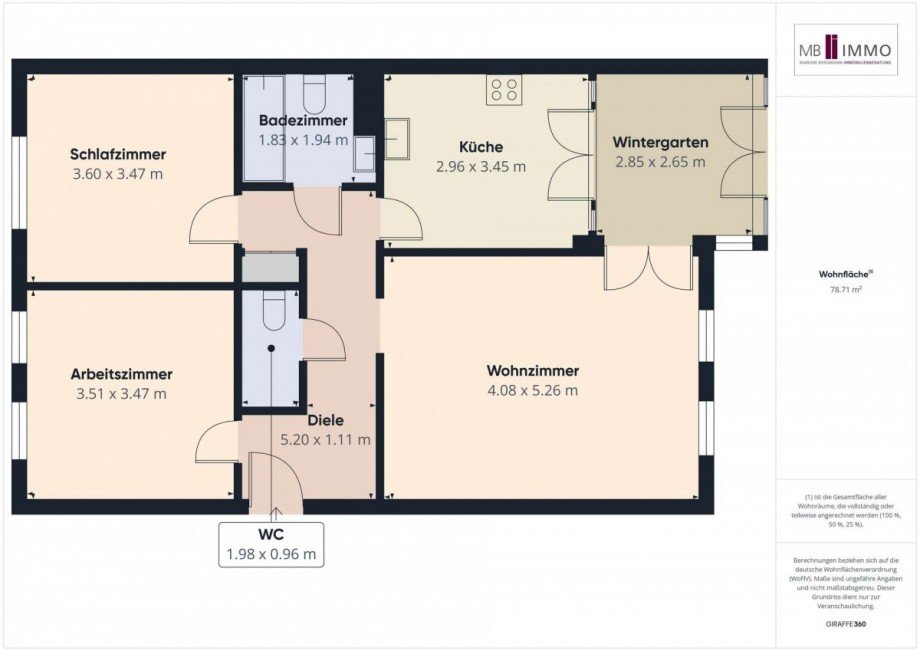 Grundriss Etagenwohnung Wolfsburg