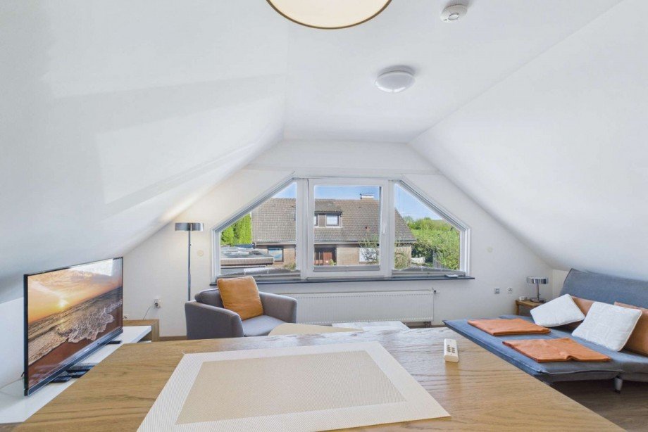 Obergeschoss - Panoramafenster im Wohnzimmer Einfamilienhaus Wolfsburg