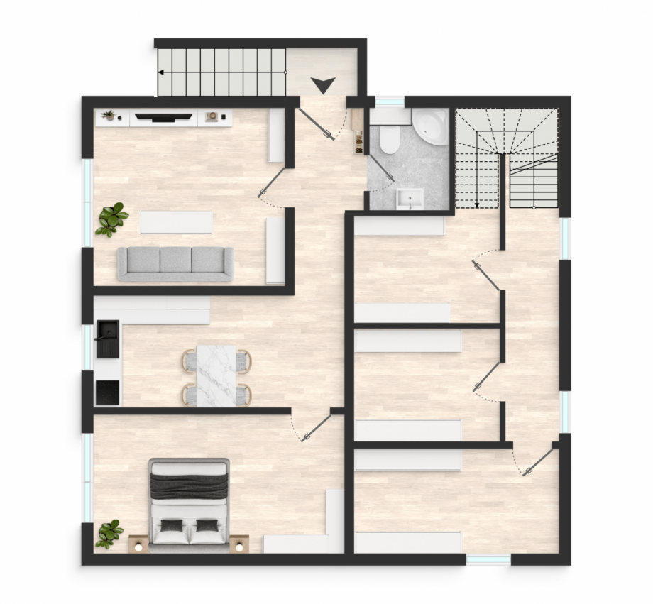 Grundriss Untergeschoss Einfamilienhaus Wolfsburg / Ehmen