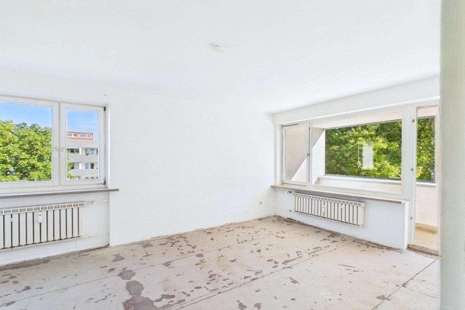 Wohnzimmer Teilansicht Etagenwohnung Wolfsburg