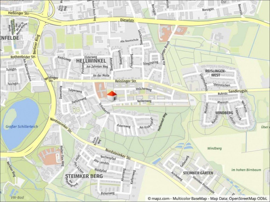 Wohnumfeld Etagenwohnung Wolfsburg