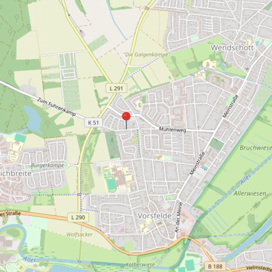 Lageplan Einfamilienhaus Wolfsburg