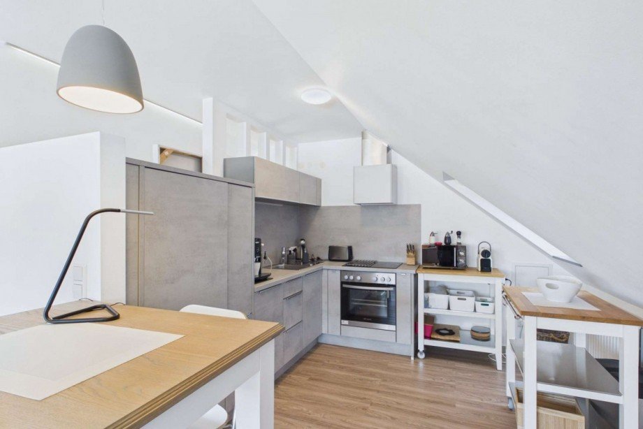 Obergeschoss - K�che im Wohnzimmer Einfamilienhaus Wolfsburg
