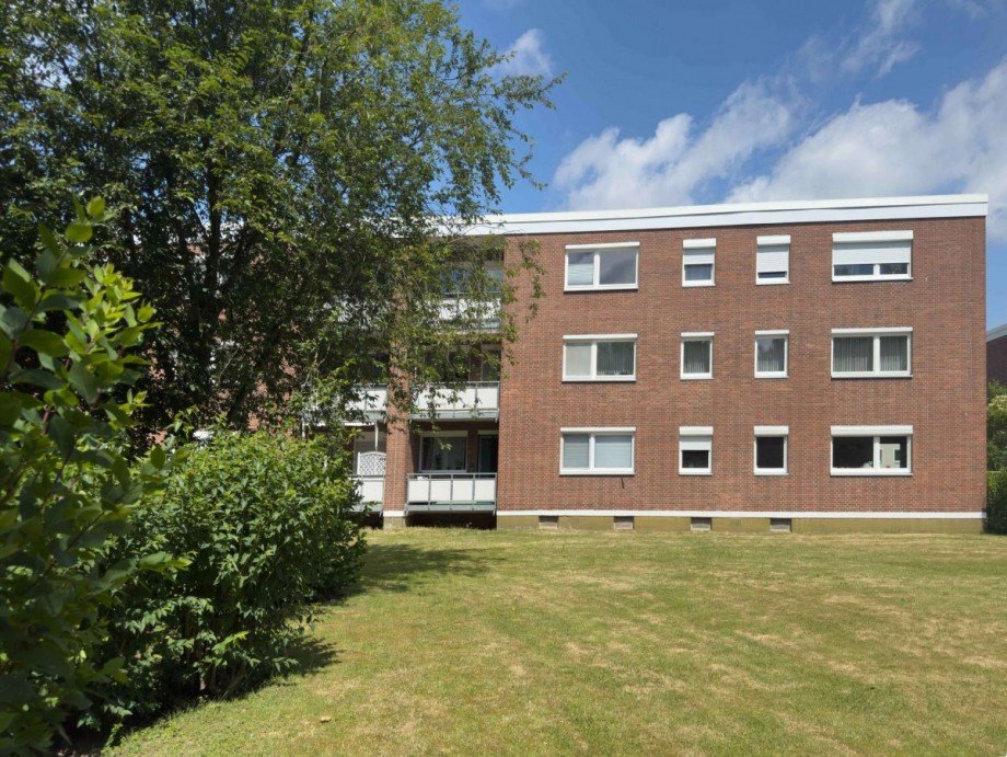 hintere Ansicht Etagenwohnung Wolfsburg