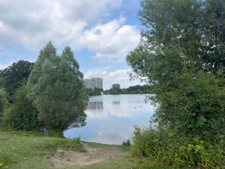 Blick �ber den Schillerteich Etagenwohnung Wolfsburg