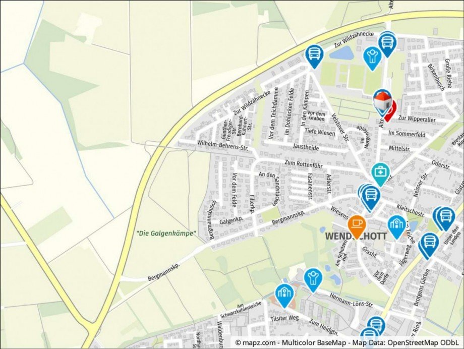 Wohnumfeld Einfamilienhaus Wolfsburg