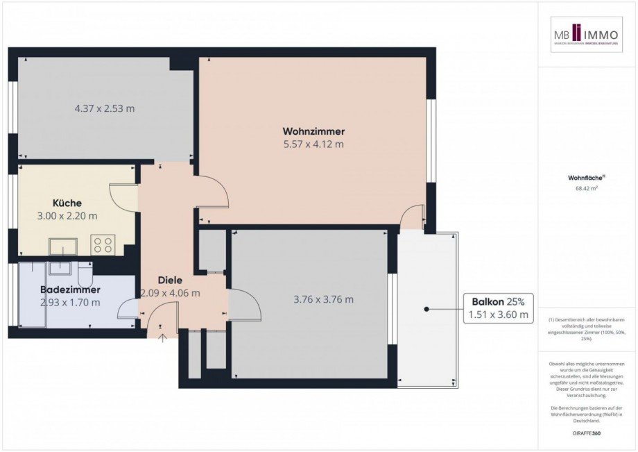 Wohnungsgrundriss Etagenwohnung Wolfsburg